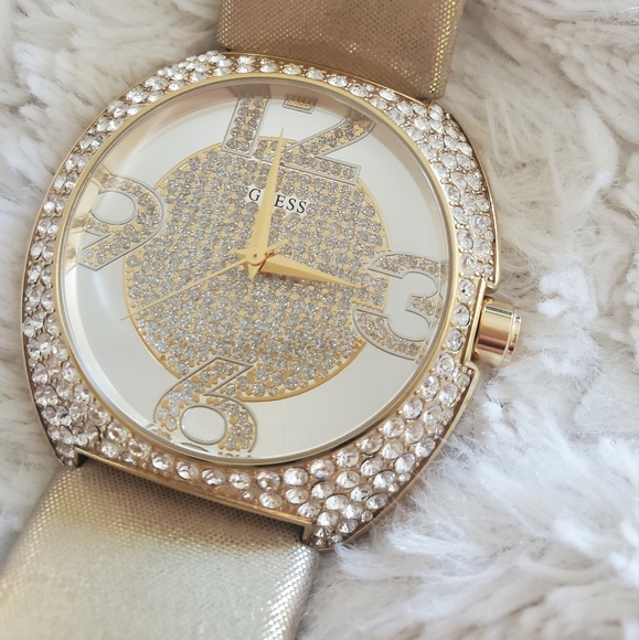 GUESS Gold Swarovski Crystal Watch - Picture 5 of 12